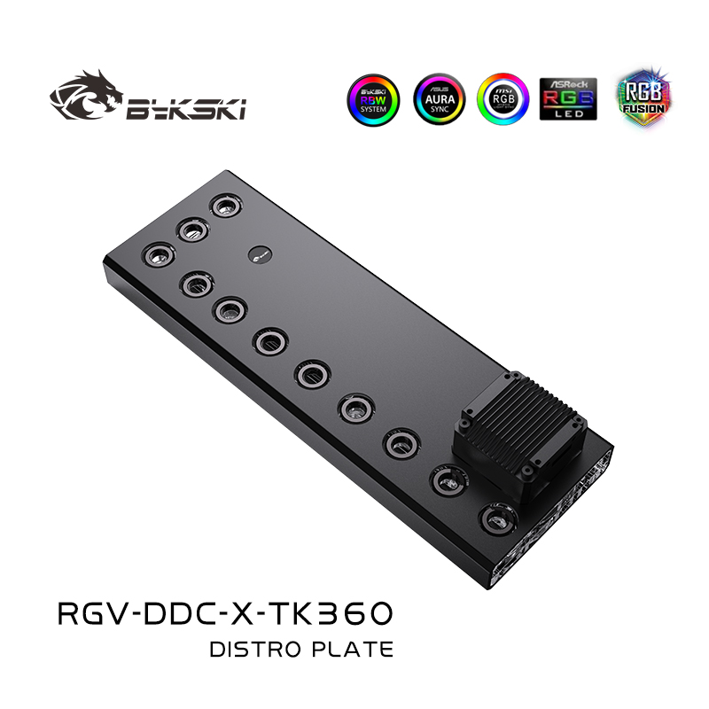 Rtx 4090 Water Block - Bykski แผ่นดิสโตร/ บอร์ดอะคริลิคสำหรับพีซีเคสระบบทำความเย็น/ท่อแข็งขนาดพอดี/คอมโบปั๊ม DDC/RGV-DDC-X-TK120/240/360