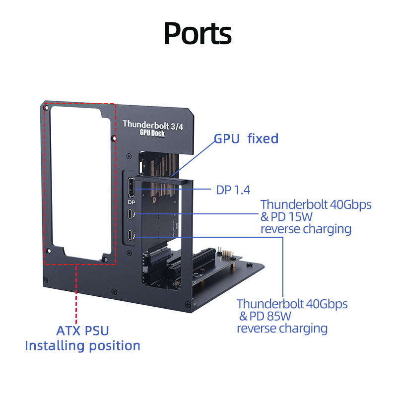 EGPU Thunderbolt 4/3 TB3/TB4 ไ - Gpu External Dock Egpu Thunderbolt 4 บทวิจารณ์และราคา