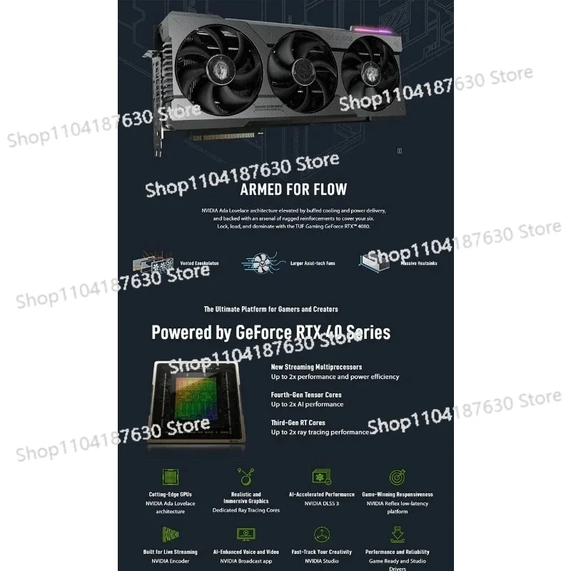 กราฟิกการ์ด 4090 ROG STRIX RTX - Graphics Card 24Gb Gddr6X บทวิจารณ์และราคา